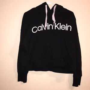 calvin klein crop top sweatshirt